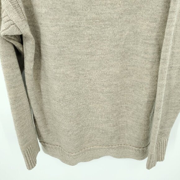 WooLovers 100% British Wool Crewneck Sweater L Tan - Picture 8 of 16